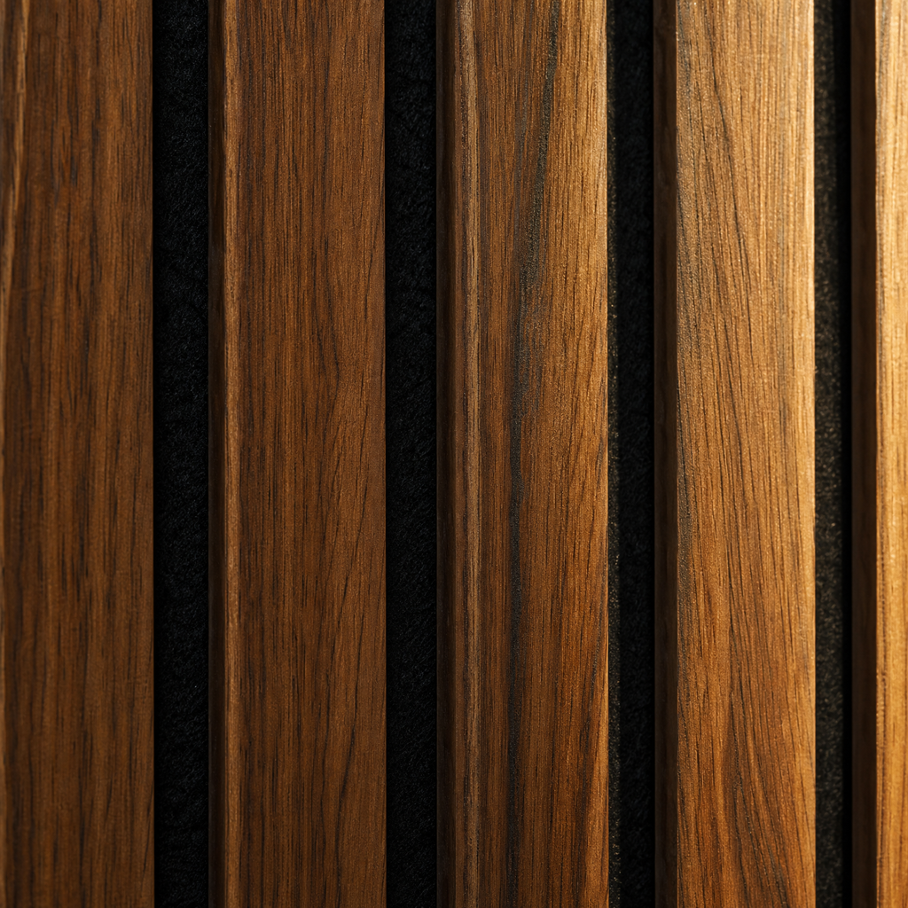 Premium Walnut Acoustic Slat Wall Panel XL 270 × 110 cm